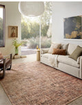 Loloi II Anniston Collection ANS-06 Clay/Charcoal 7'-6" x 9'-6" Machine