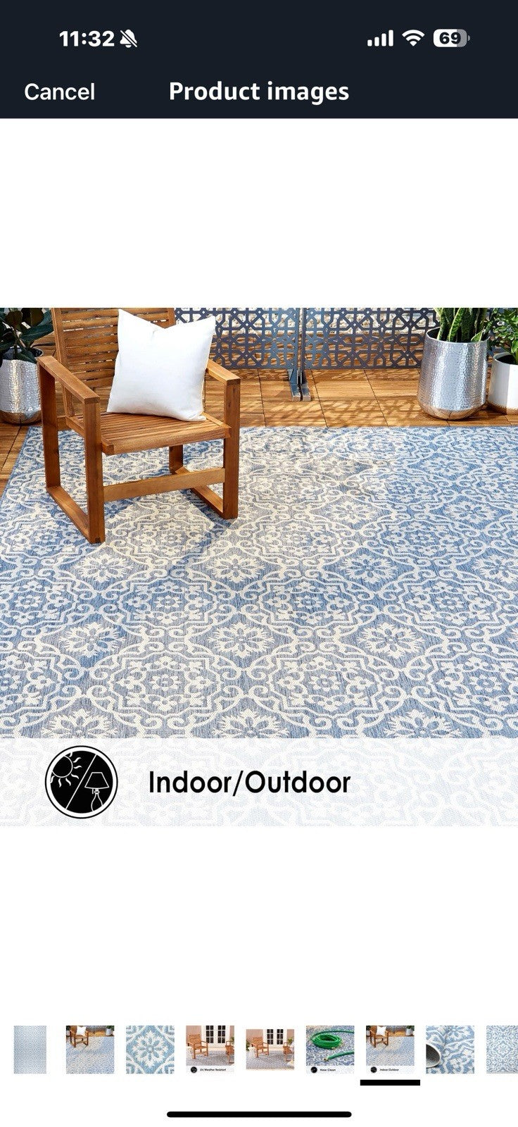 Nicole Miller New York Patio Country Julia Transitional Geometric 7.9-10