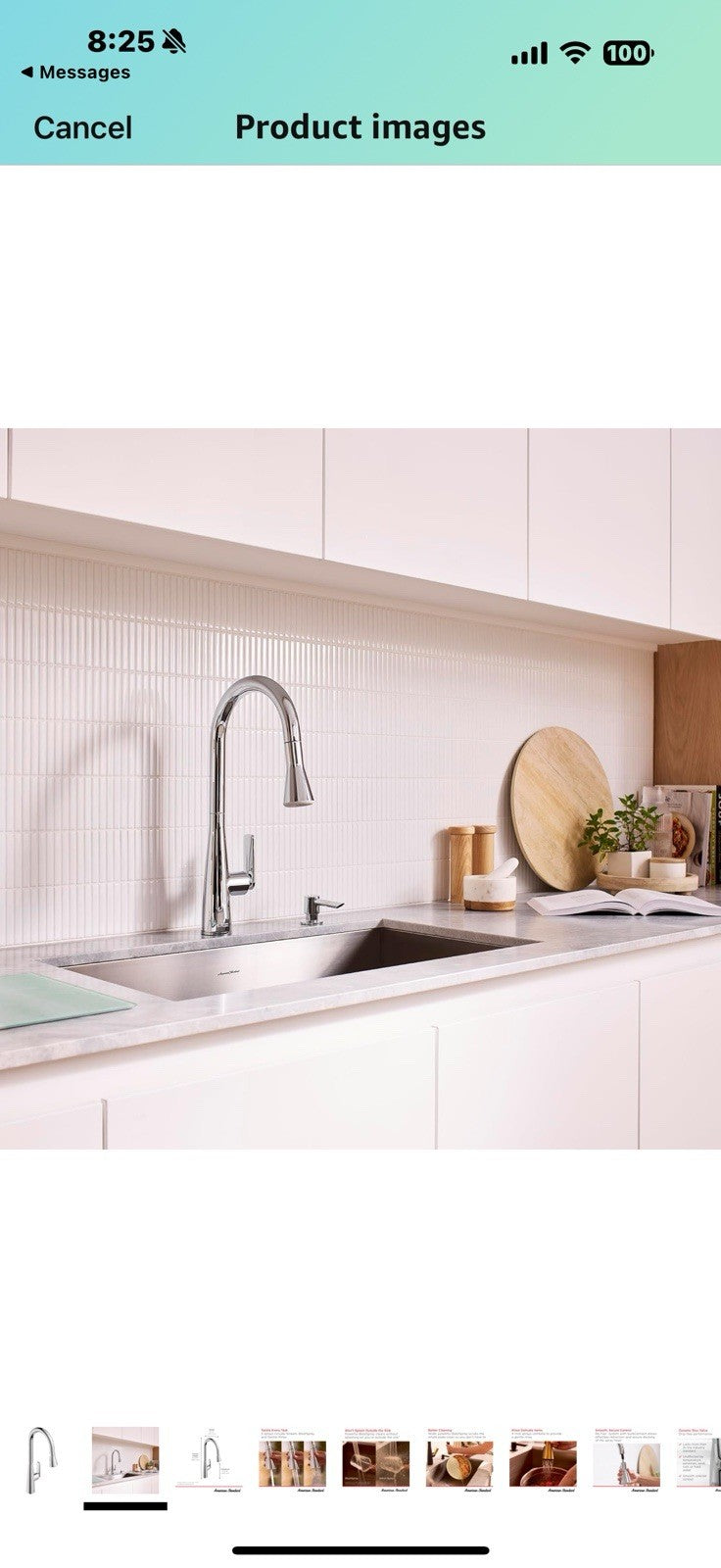 American Standard 1048810000 Aspirations Single-Hole Kitchen Sink Faucet 