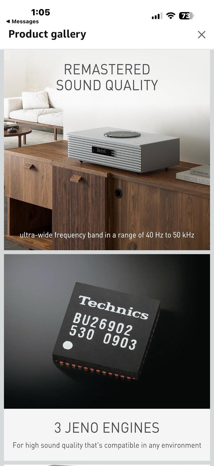 Technics Ottava All-in-One Music System SC-C65 