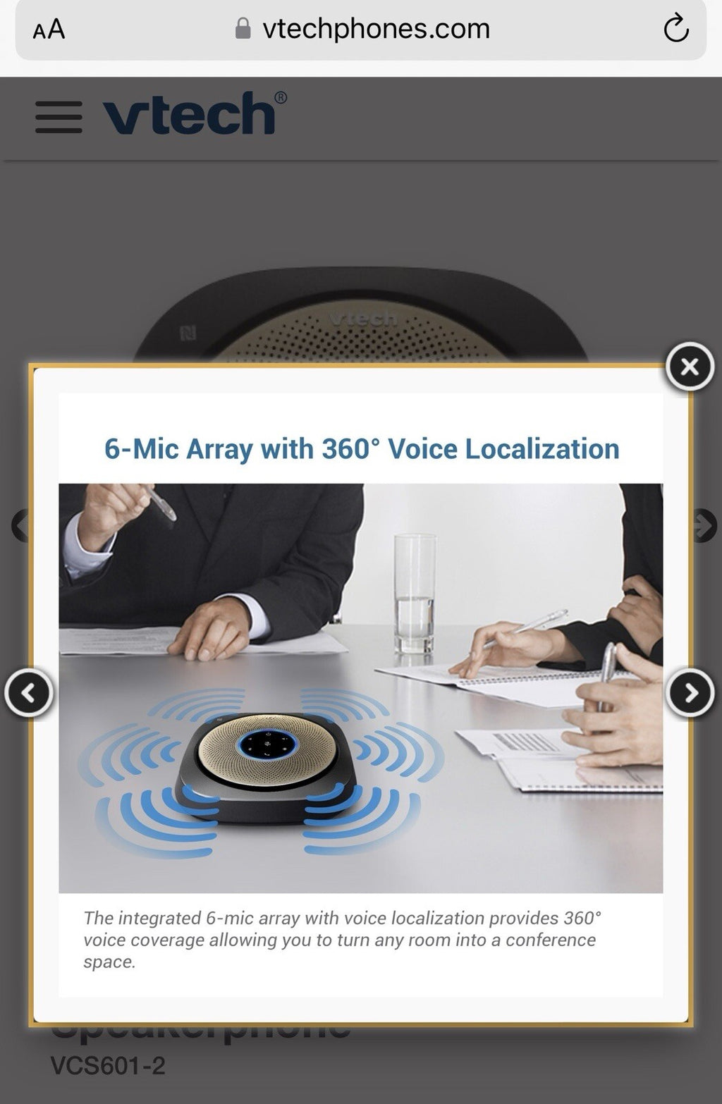 Smart Conference Speakerphone VCS601-2