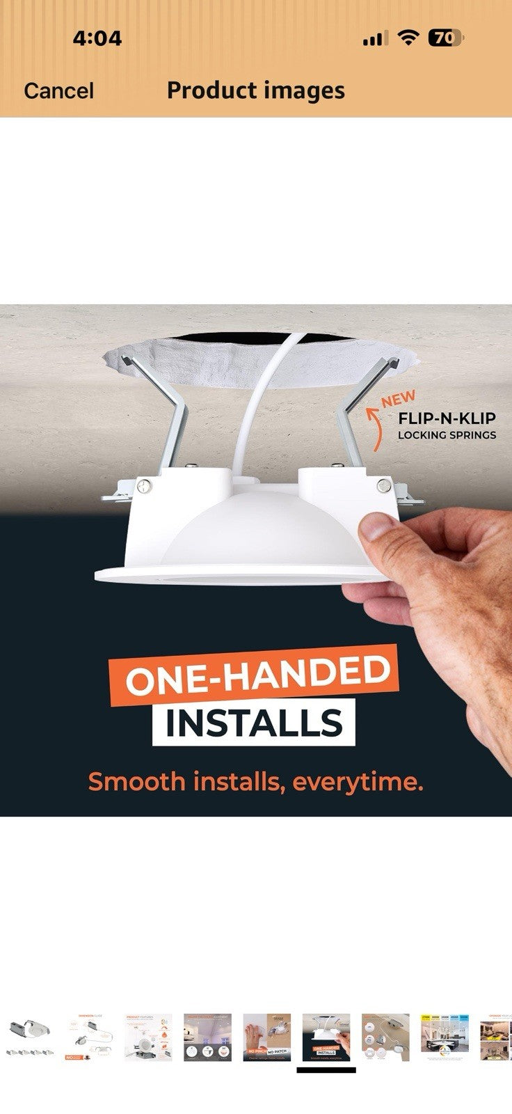 HALO HLA 3 in Super Adjustable Integrated LED Recessed Gimbal Downlight