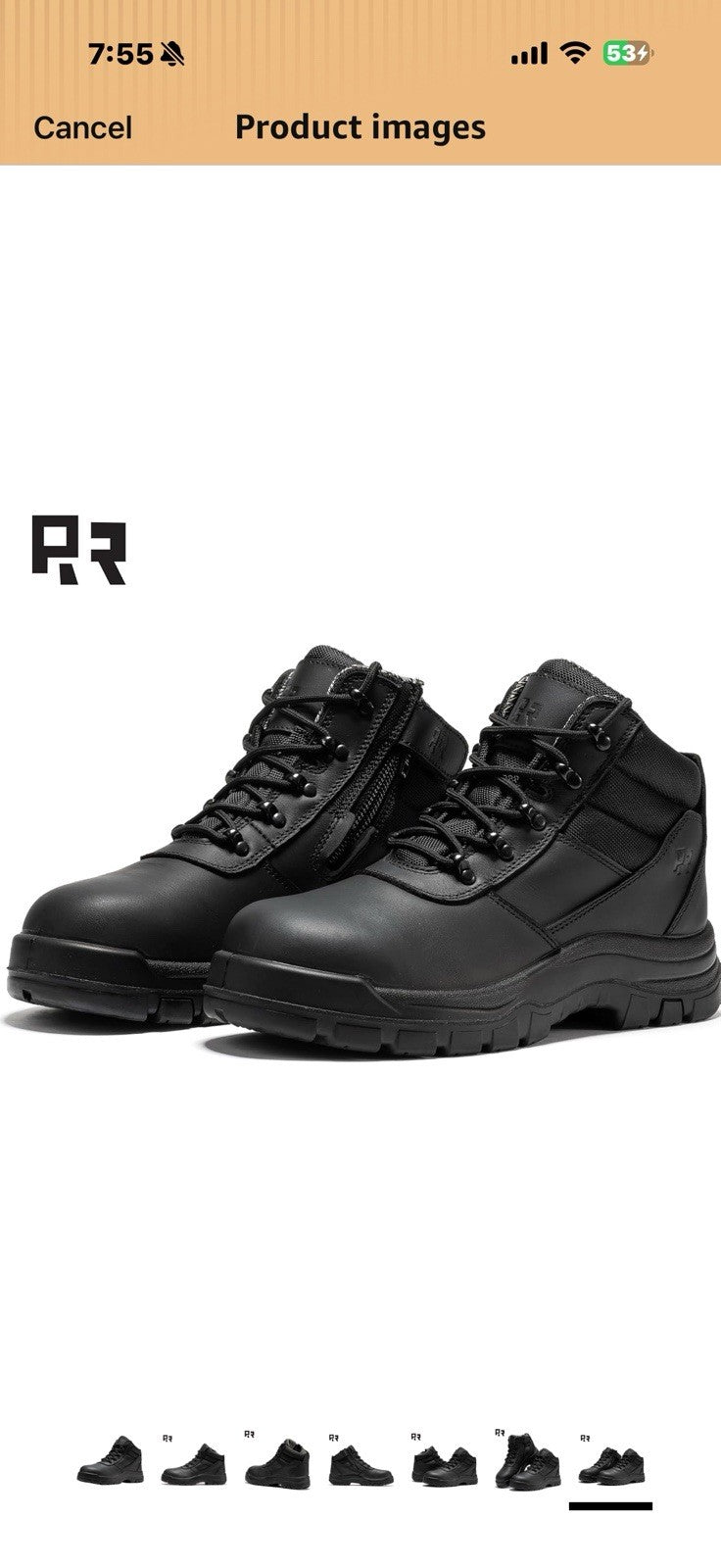 ROCKROOSTER 5 Inch Wheat Oxford Work Boots for men, Composite