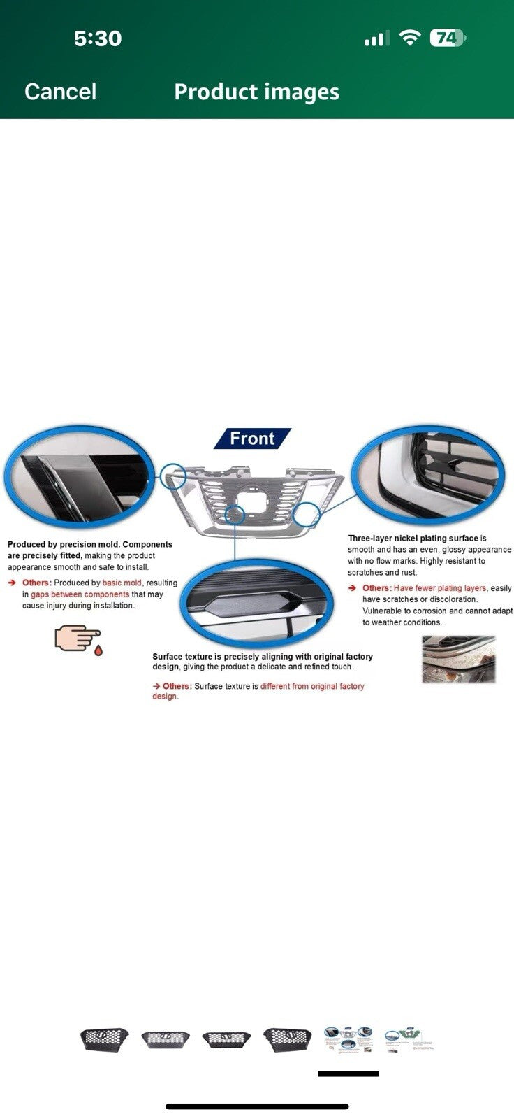 TYG (CAPA QUALITY) Front Grille Compatible with 2018-2021 Hyundai Kona