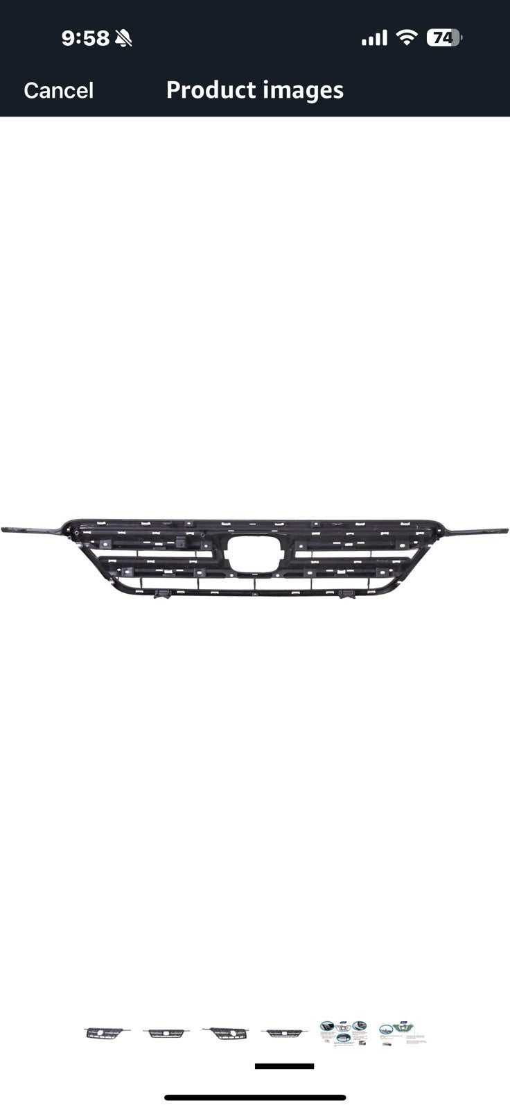 Front Grille Compatible with 2005-2006 Honda CR-V, ABS Replacement 