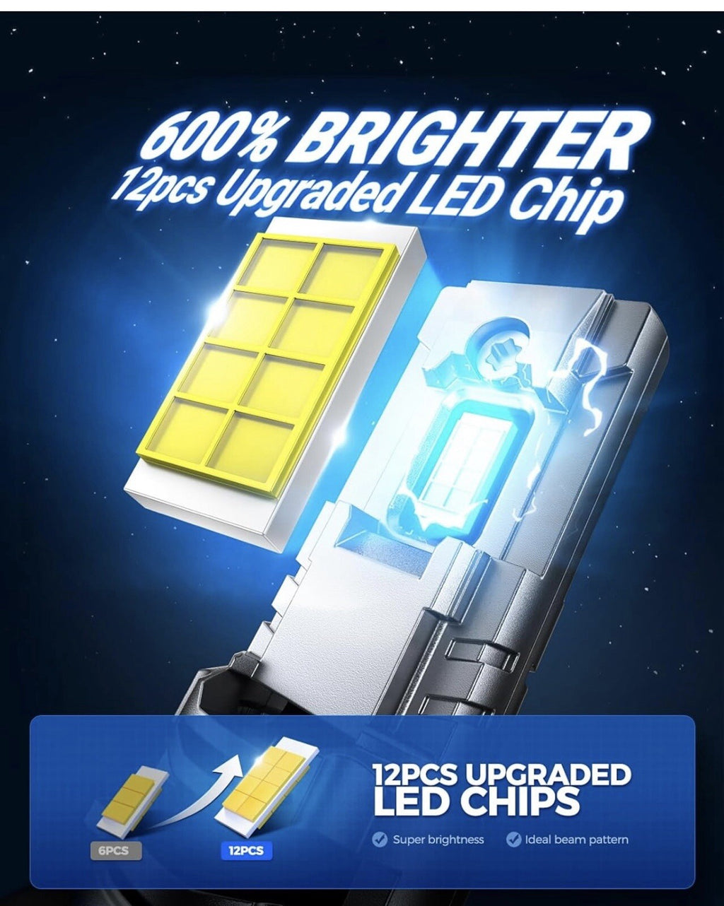Marsauto 9005/HB3 Bulbs, 30000LM Super Bright Powersport or Fog Bulbs,