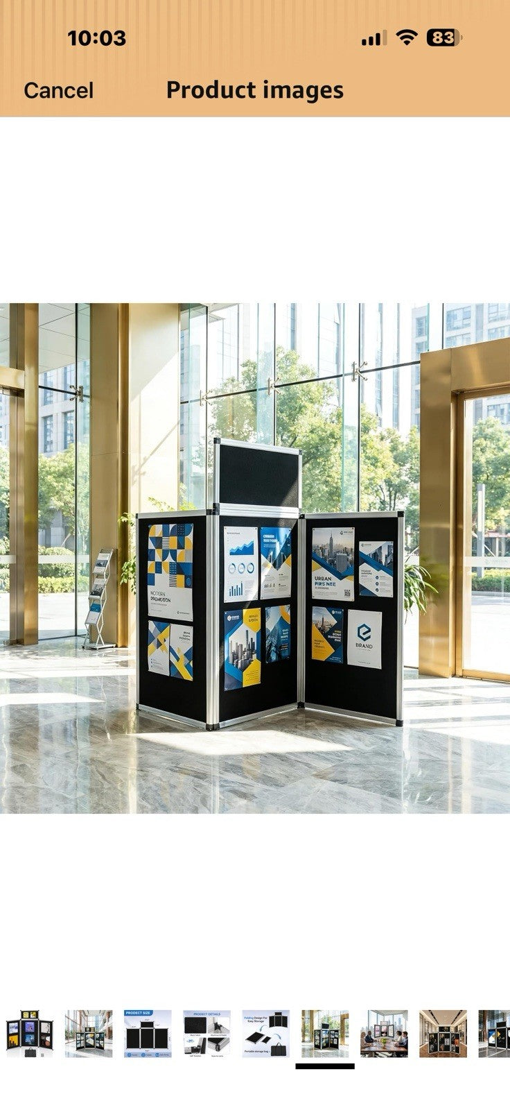 LITTLE TREE 3+1 Panel Trade Show Presentation Board, 70.8" x 35.4" Portable