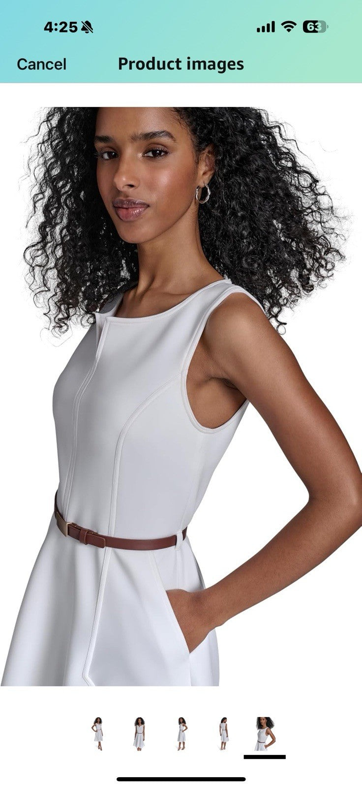 Calvin Klein Women's Scuba Aline Casual Sleeveless Dress Size 4