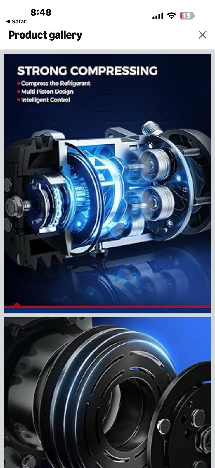 KAX 58463 AC Compressor Fits for Mazda 3 2004 2005 2006 2007 2008 2009 Mazda 5