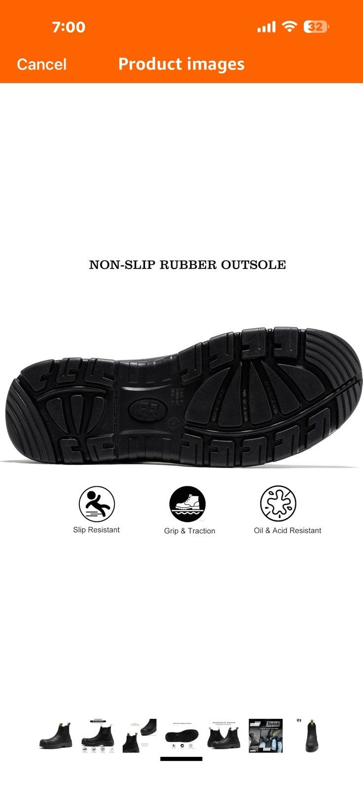 ROCKROOSTER Woodland 6" Composite Toe Slip on Men's Work Boots,