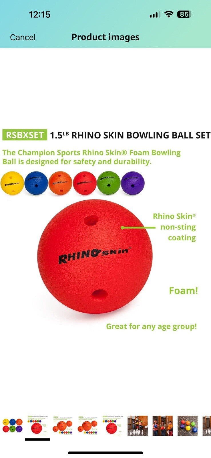 Champion SportsFoam Bowling Ball