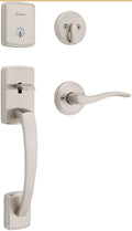 Kwikset Brentford Front Door Lock Handle and Deadbolt Set,: With Deadbolt