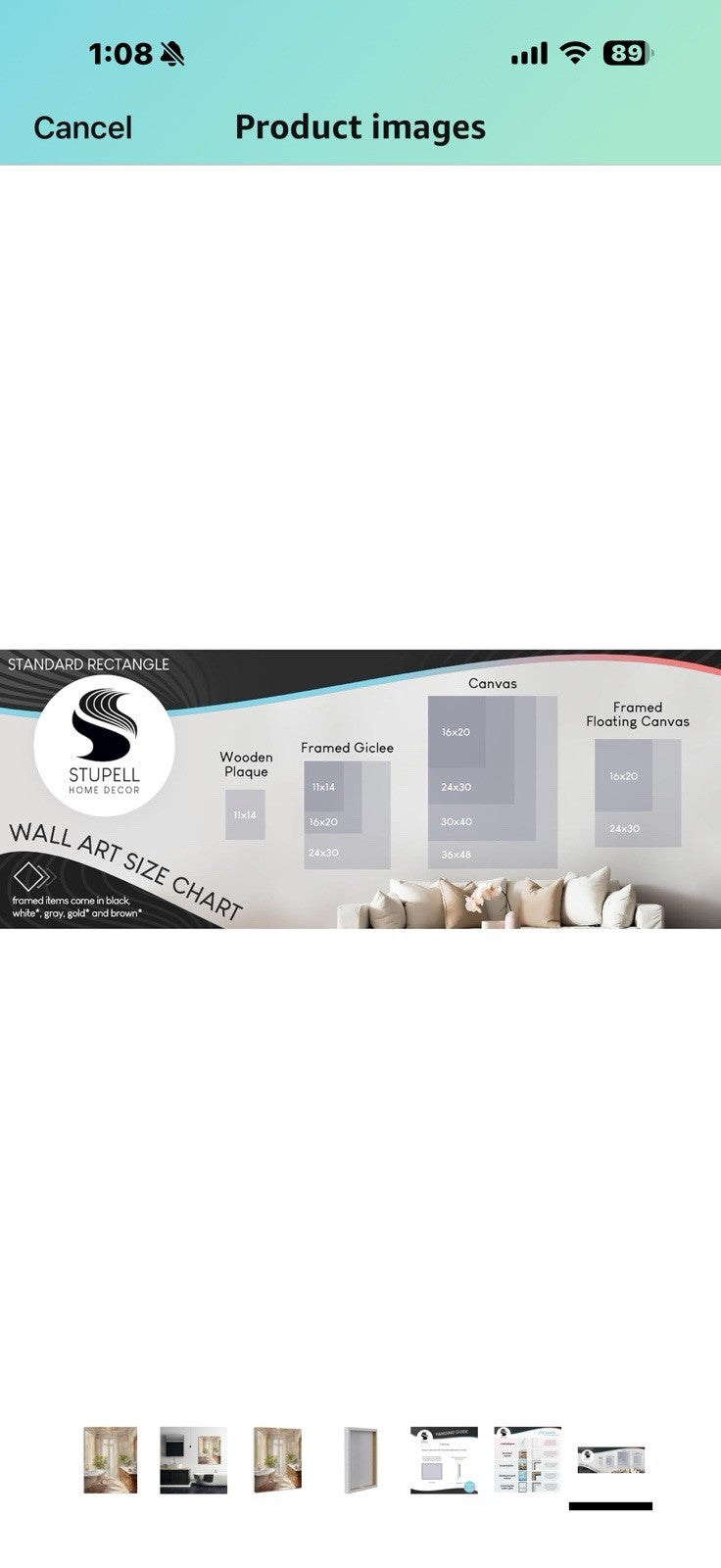 Stupell Industries Serenity Bath Bathroom Painting Canvas Wall Art design 