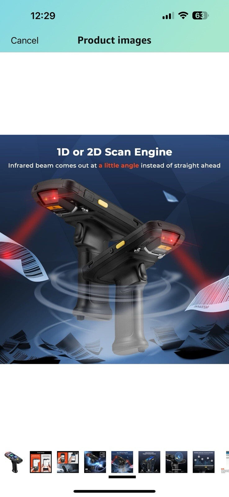 MUNBYN 084P 2024 New Android Barcode Scanner, Android 10 Scanner, 