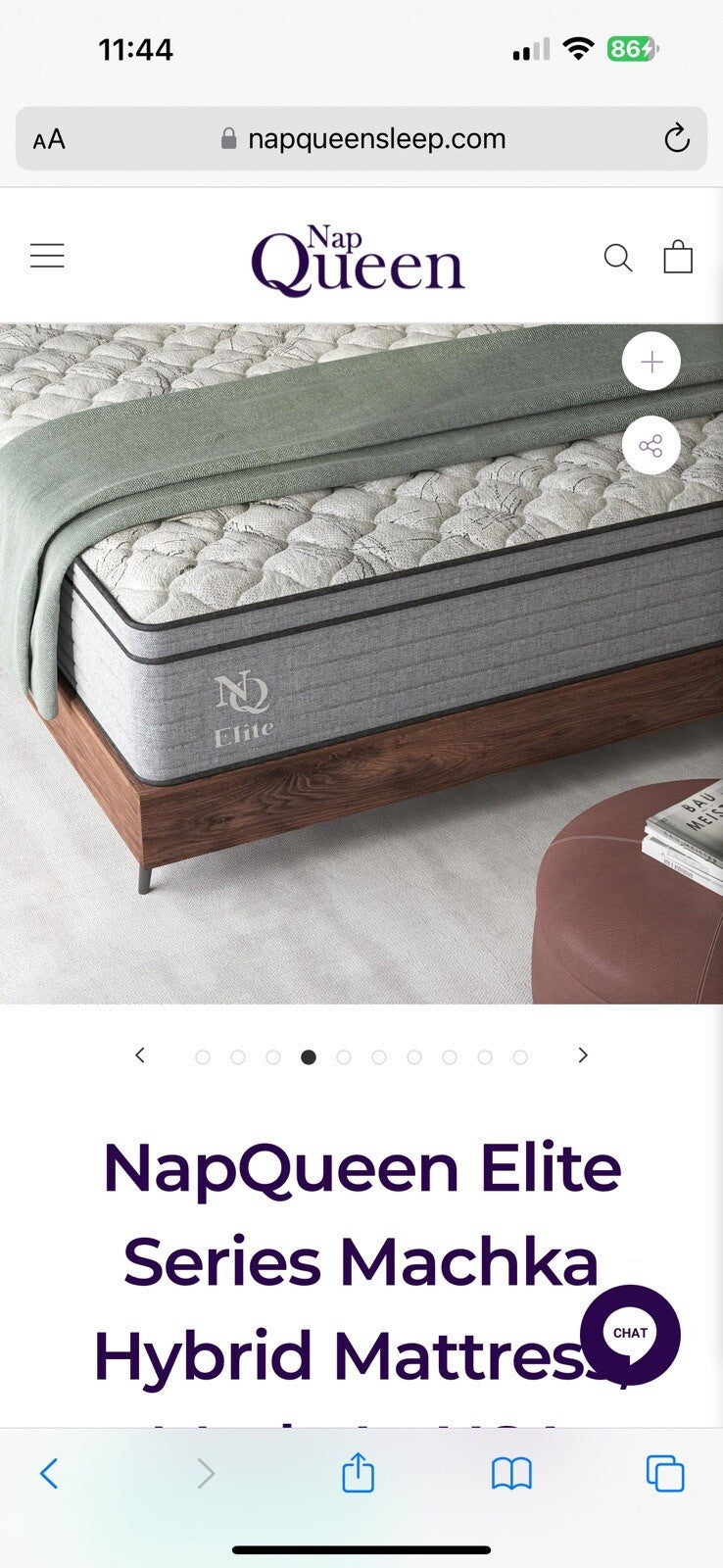 NapQueen Twin , 12 Inch,Elite Series Machka Hybrid Mattress