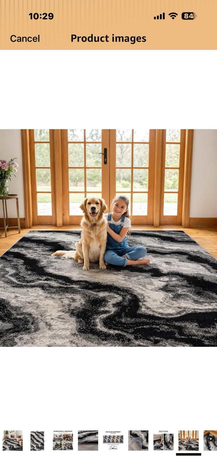 Rugshop Modern Contrast Indoor Area Rug for Living Room