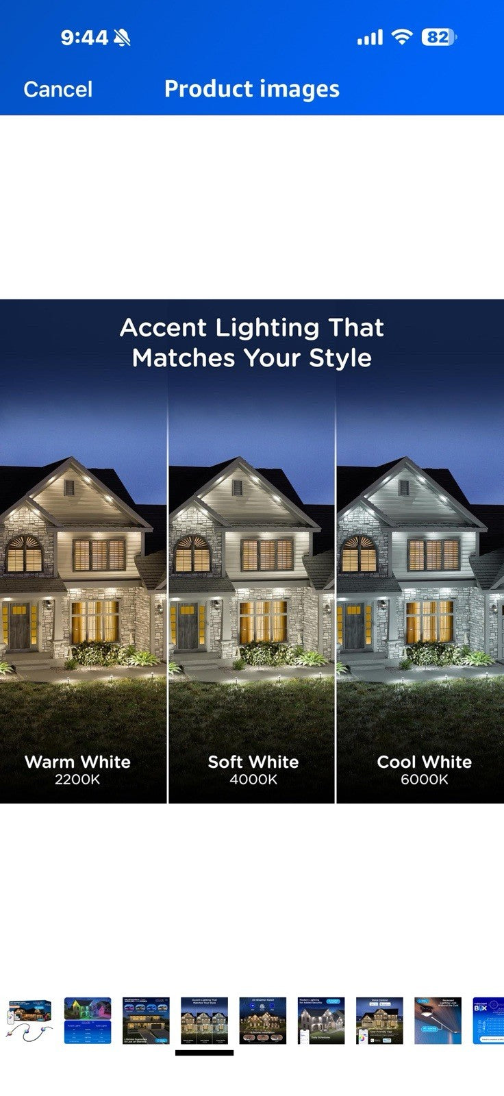 Enbrighten Vibe Eternity Accent Permanent Outdoor Lights for House,