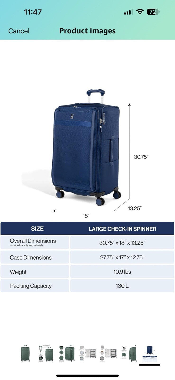 Travelpro VersaPack+ Lightweight Softside Expandable Checked Luggage, 29 Inch 