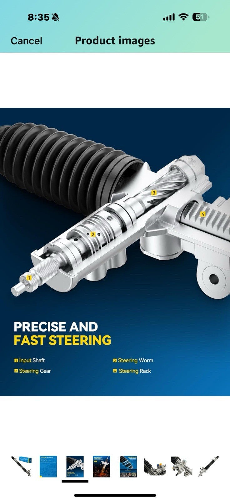 PHILTOP Power Steering Rack and Pinion Compatible with Honda CR-V 2002