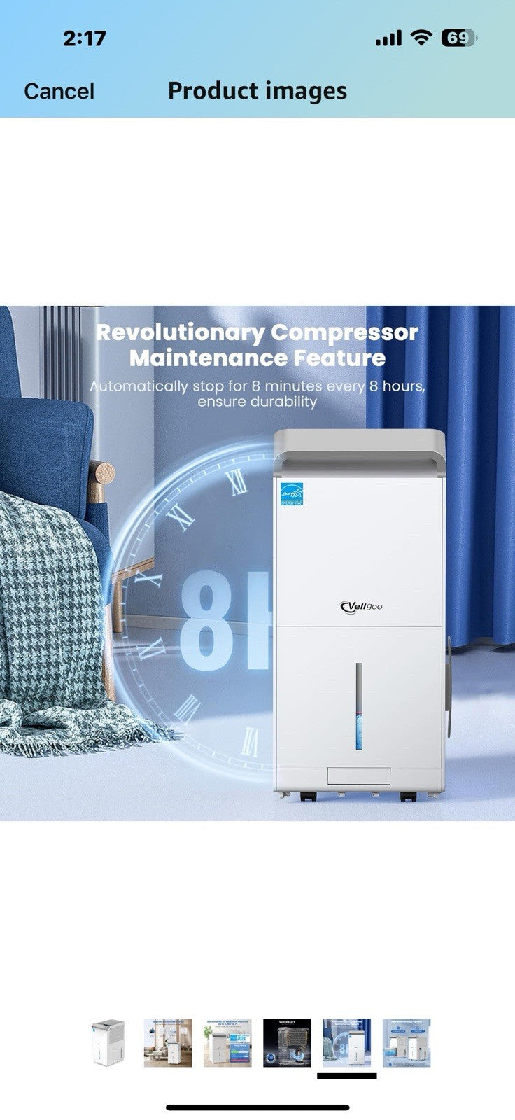 4,000 Sq.Ft Most Efficient Energy Star 2024 dehumidifier for Basement