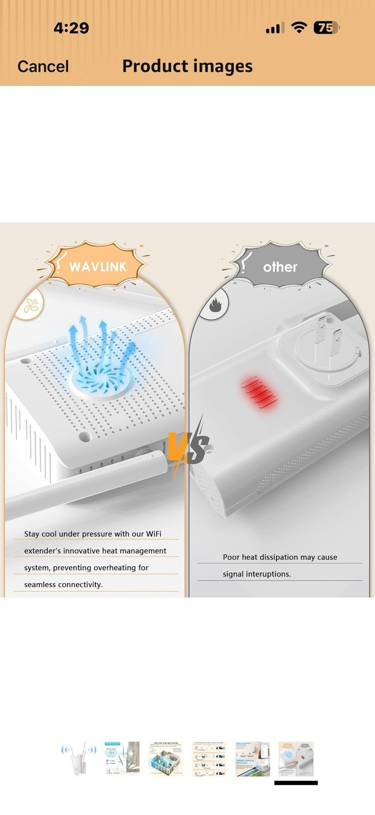 WAVLINK AX3000 WiFi Extender - Internet WiFi 6 Extender Booster