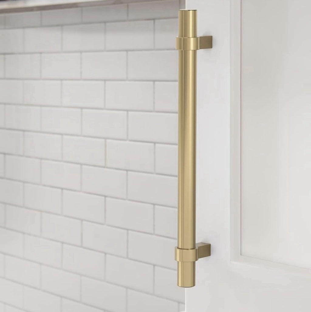 Amerock Central 6-5/16 inch (160mm) Center-to-Center Champagne