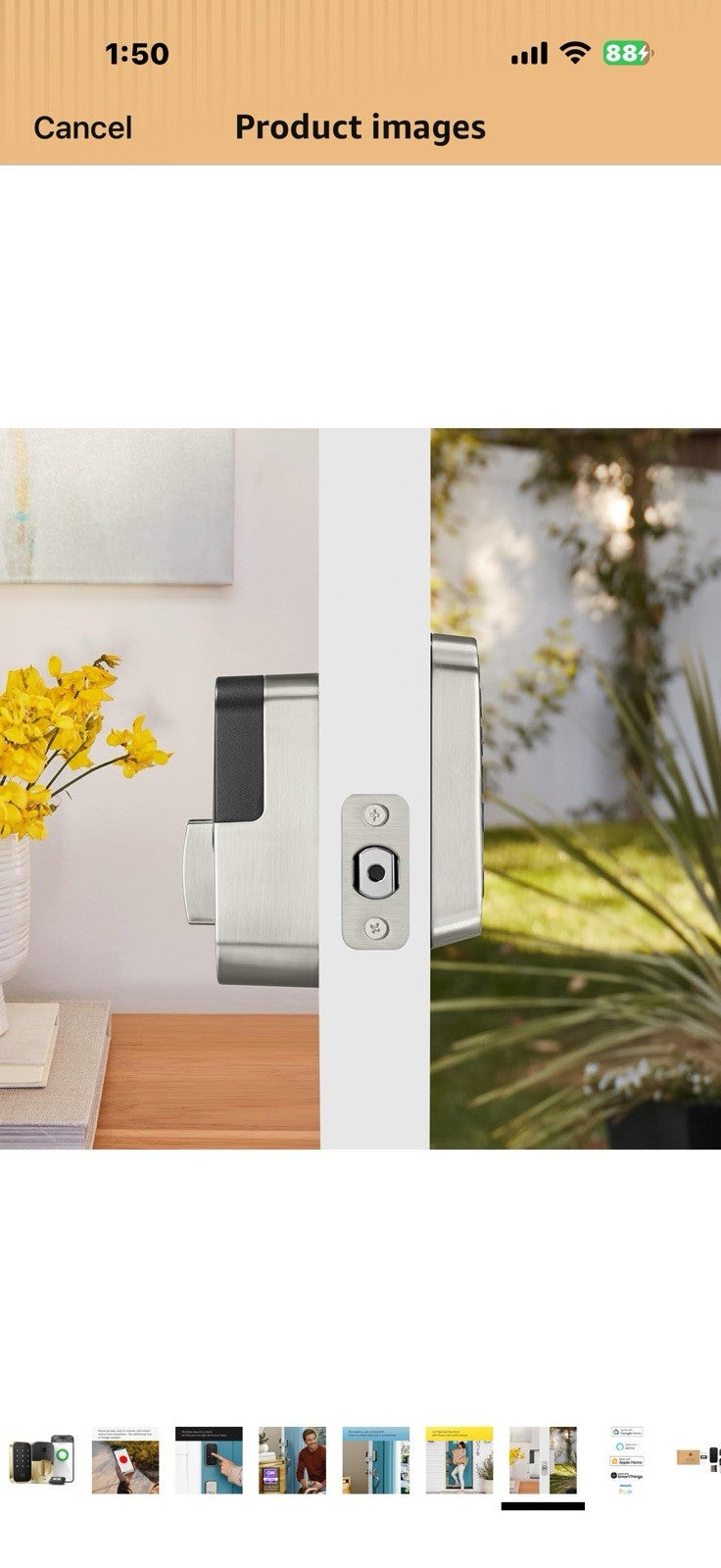 Yale Assure Lock 2 Deadbolt, Lifetime Brass Keyed Smart Entry Door Lock