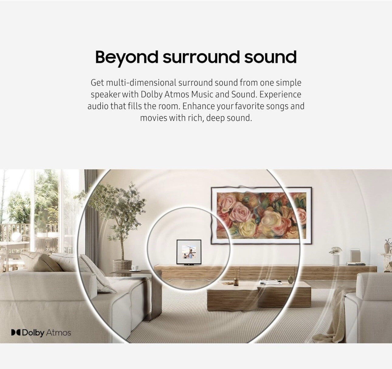 SAMSUNG LS60D Music Frame Smart Speaker with Dolby Atmos Audio