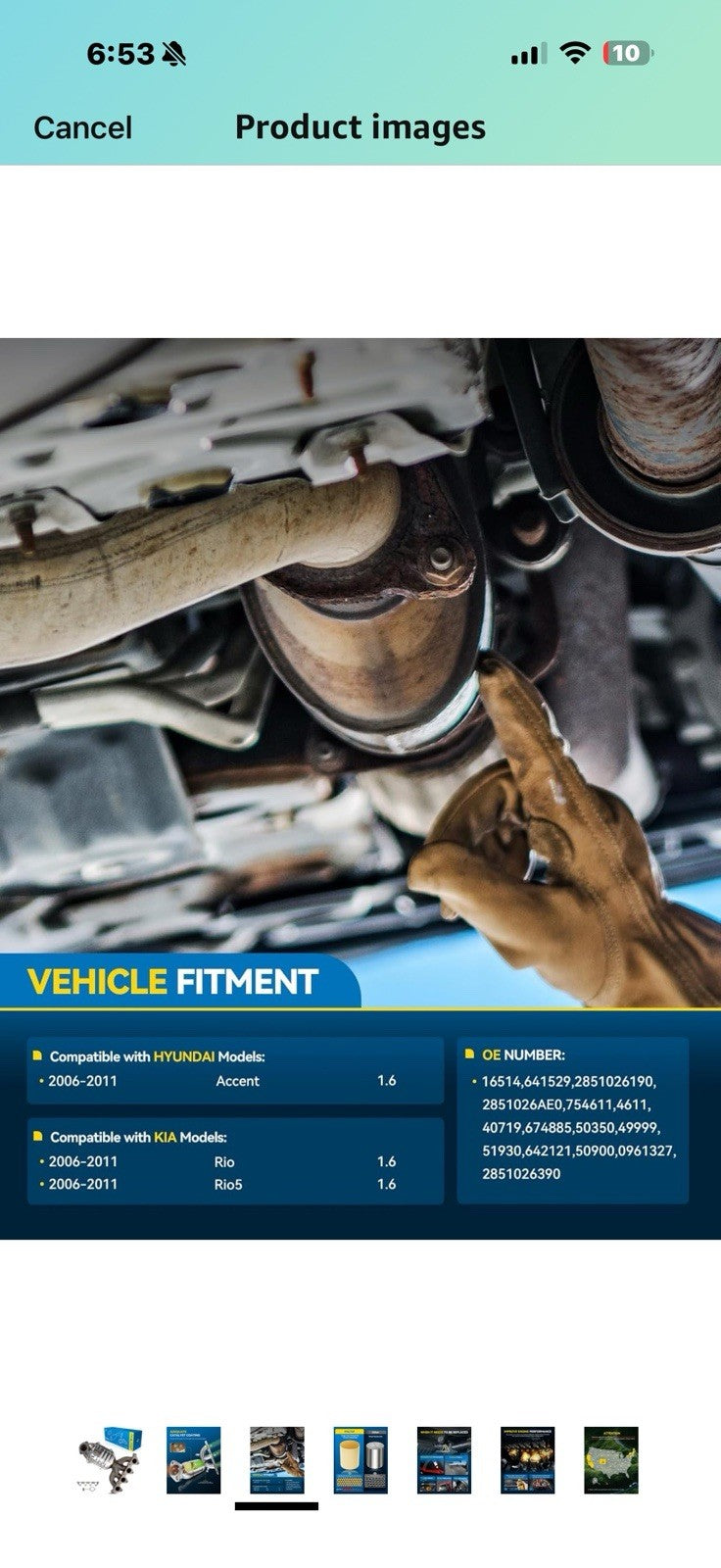 PHILTOP Front Catalytic Converter Kit Direct-Fit Compatible with Hyundai, Kia
