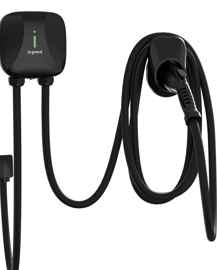 Pass & Seymour Plug-in Level 2 EV Charger, 40 Amp, 240V, Indoor/Outdoor Car