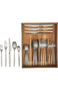 20 Piece Stone Washed Flatware 18/10 Stainless Steel Silverware