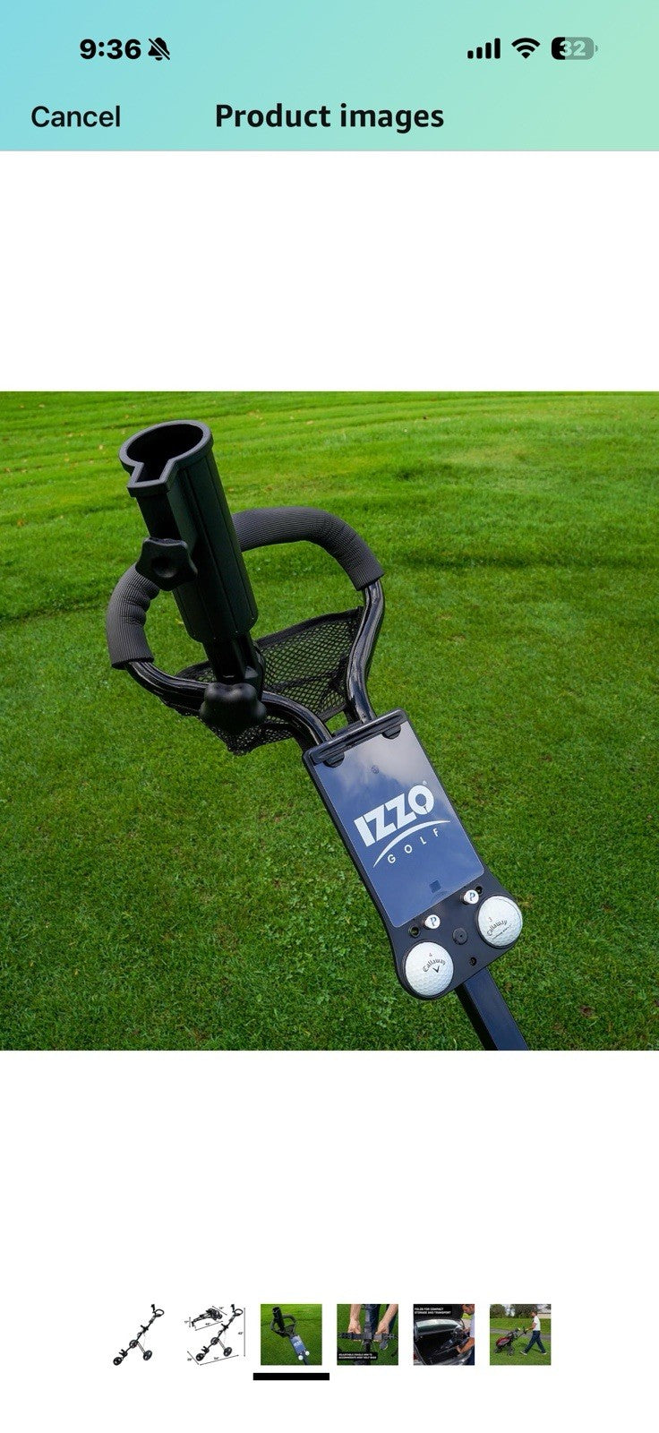 IZZO Feather Lite Push Cart