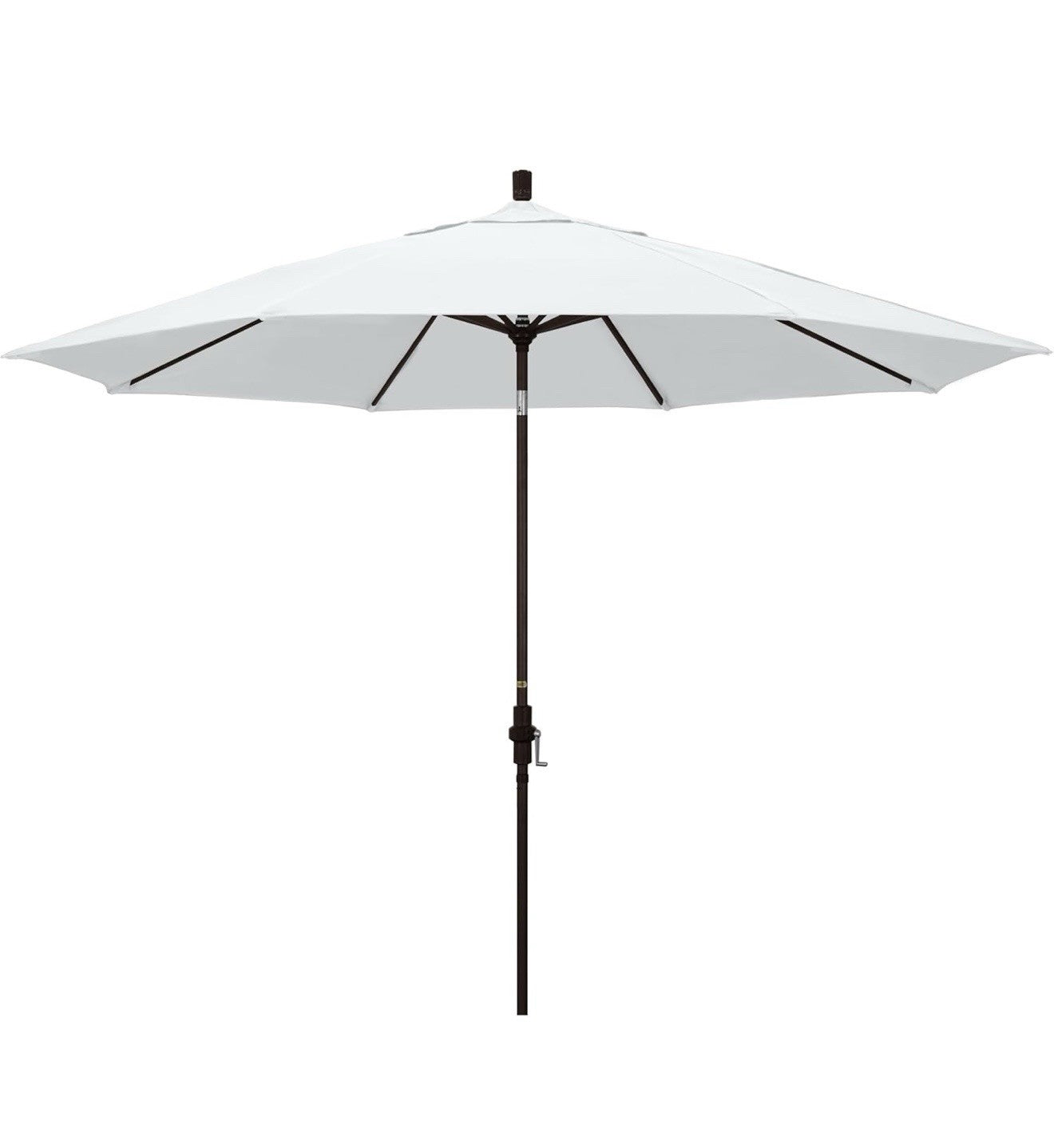 California Umbrella 11Ft Premium Patio Umbrella, Hand-Crank, Tilt-Collar
