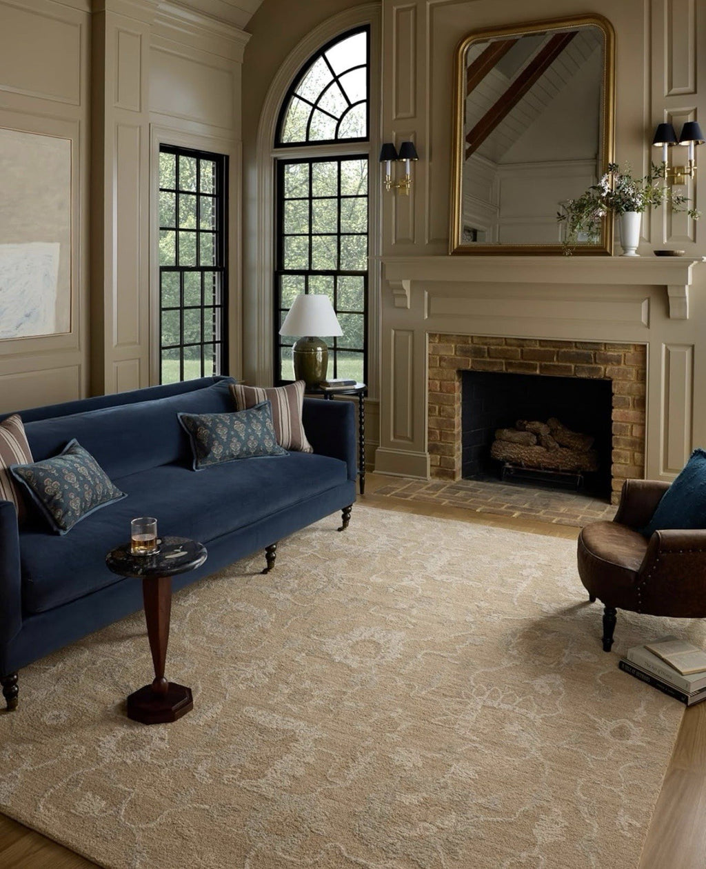 Loloi Chris Loves Julia Dorothea Collection DRT-01 Sand/Pebble 5'-0" x 7'-6"