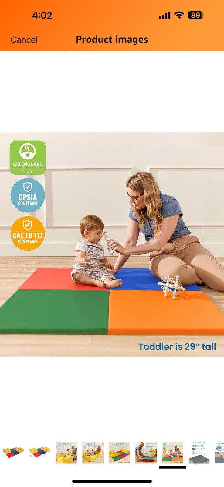 ECR4Kids SoftZone Play Patch Activity Mat and Toy Bins, Beginner Playset