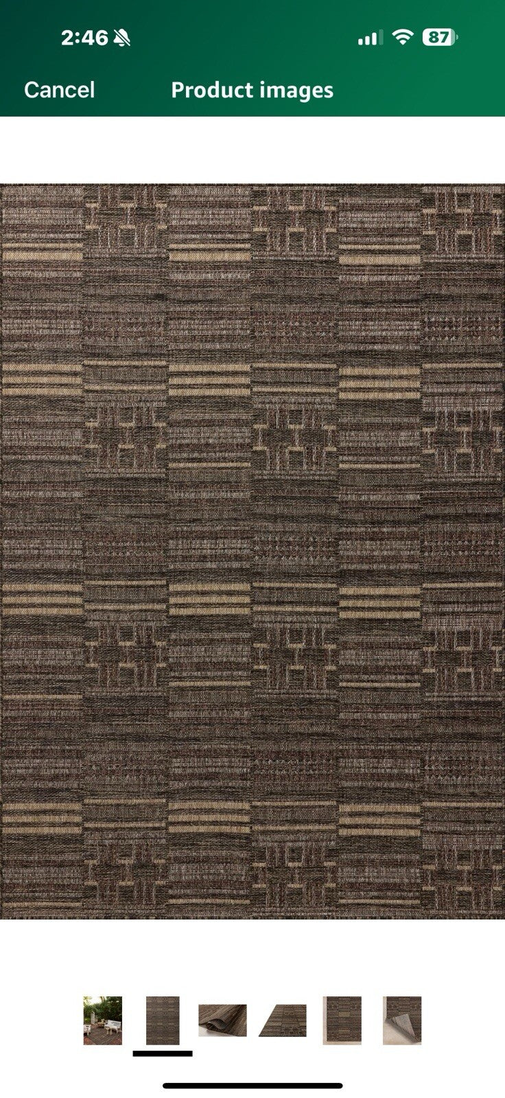 Loloi II Birch Collection BIR-01 Spice/Tobacco 7'-10" x 10', Area Rug, .25" 