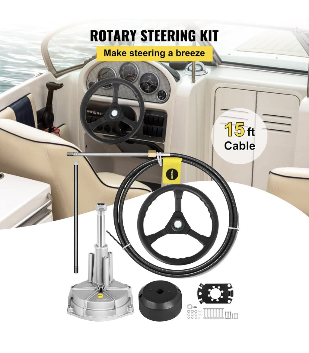 VEVOR Boat Steering System Kit 15F
