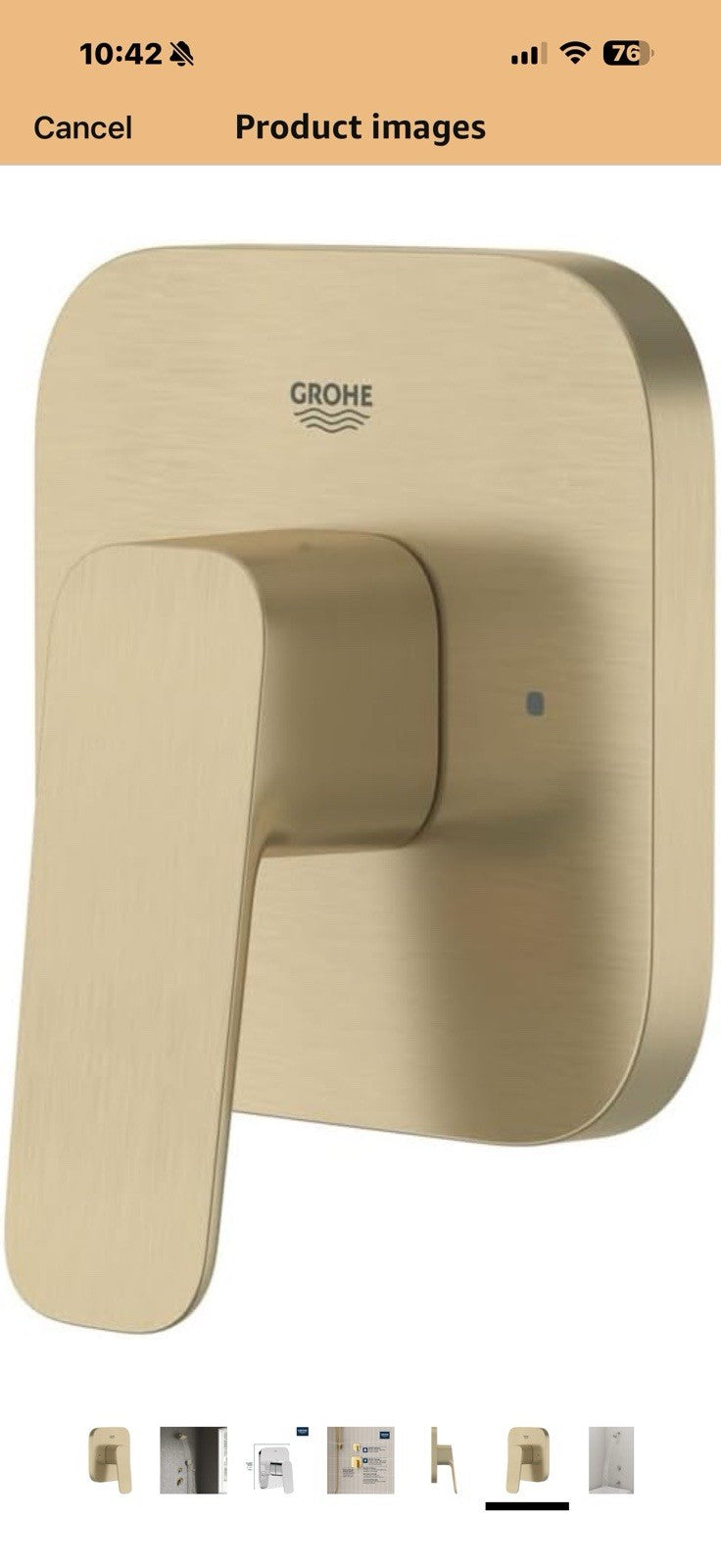 Grohe 101929EN00 Cubeo 2-Way Diverter Trim, Brushed Nickel