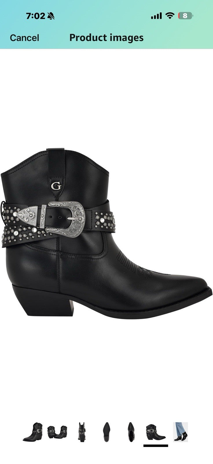 GUESS Women's Lansly Ankle Boot Size 8.5