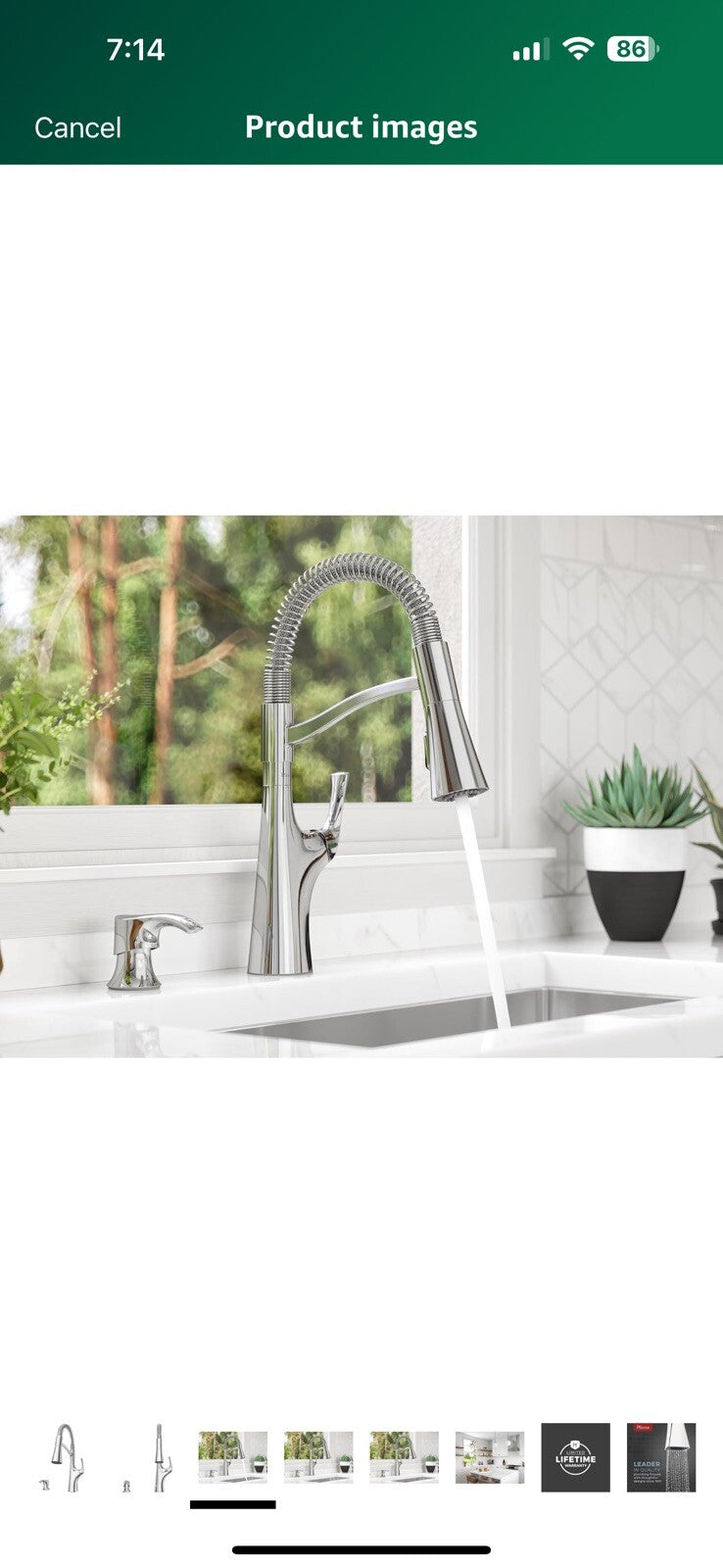 Pfister Ladera Commercial Culinary Kitchen Faucet with Pull Down Sprayer