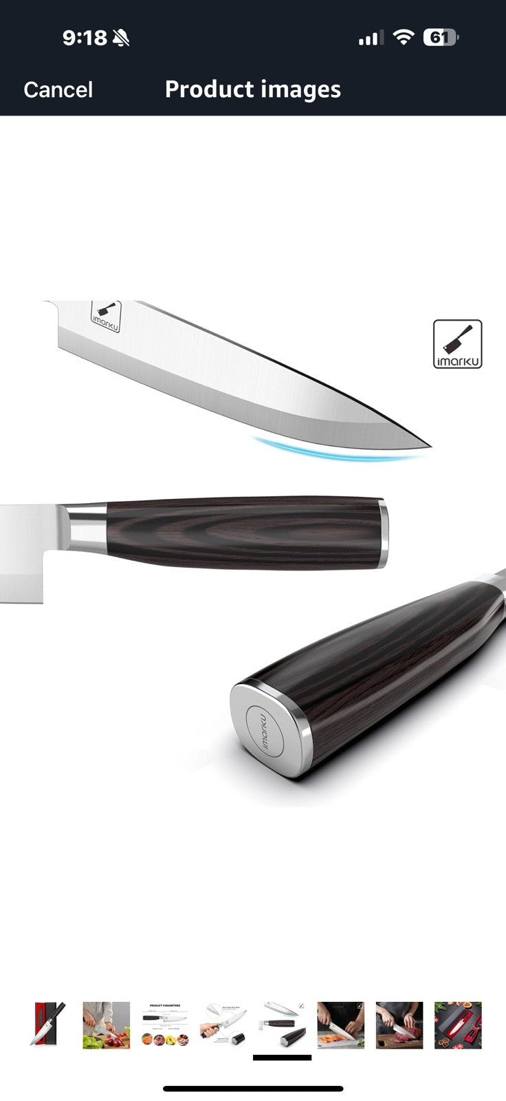 imarku Chef Knife 8-Inch Pro Japanese 