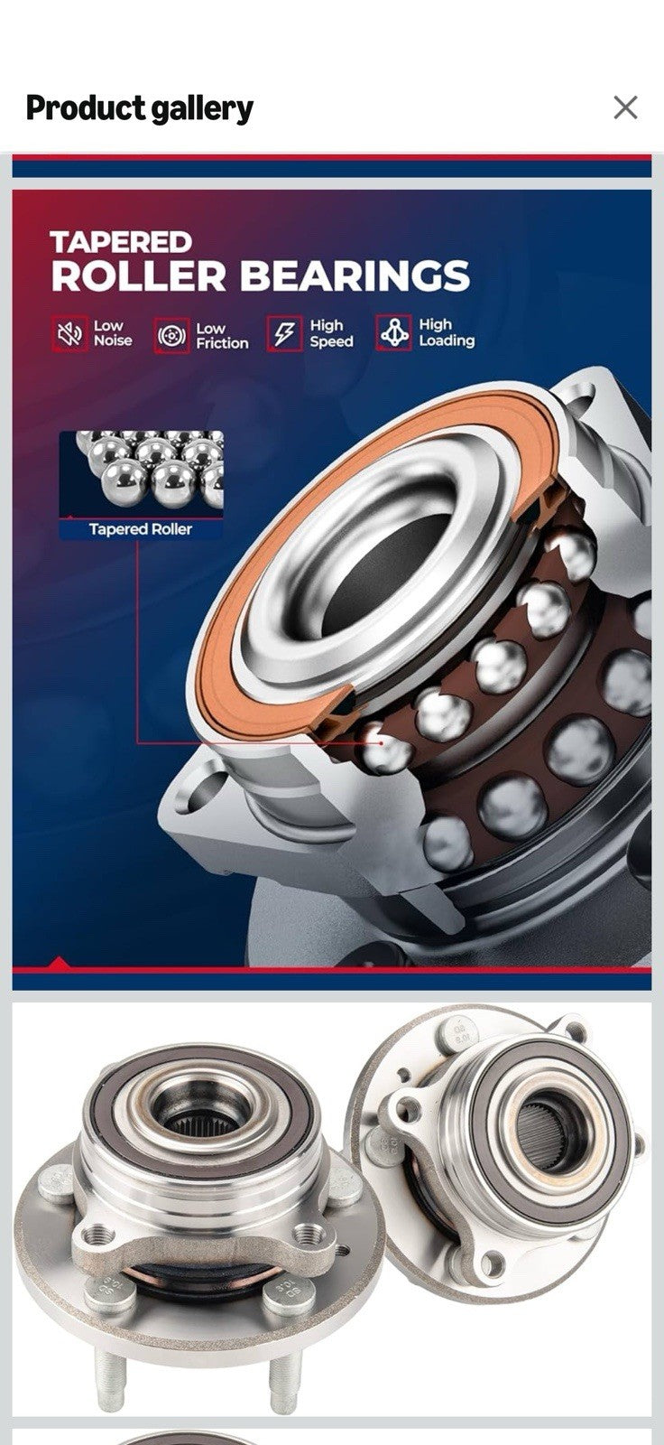 KAX 513275 2PCS Rear Wheel Hub Bearing Compatible with Ford Edge 