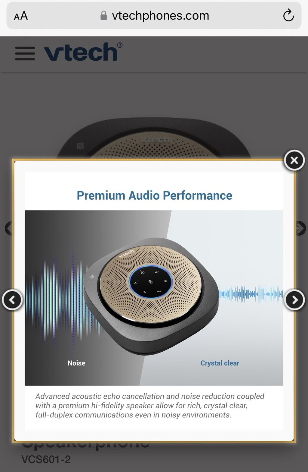 Smart Conference Speakerphone VCS601-2