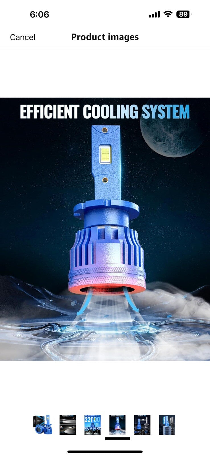 Marsauto D4S Bulbs, 6000K , 6X Brightness , 50000 Hours Lifespan，