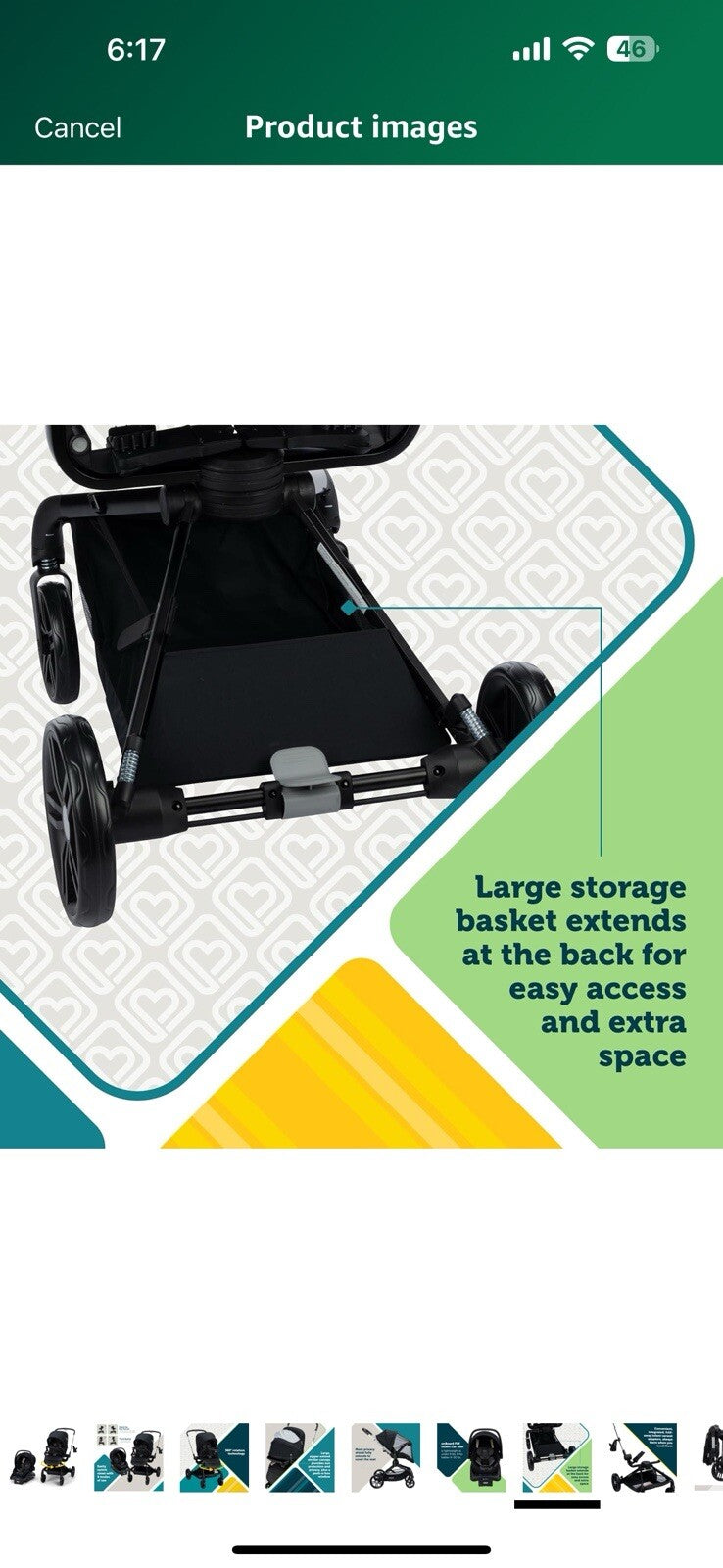 Safety 1ˢᵗ® Turn and Go™ 360° Rotating Modular Travel System, Shade