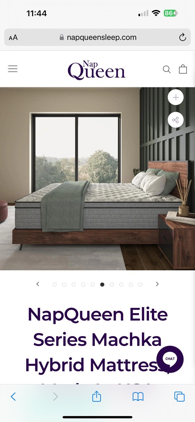 NapQueen Twin , 12 Inch,Elite Series Machka Hybrid Mattress