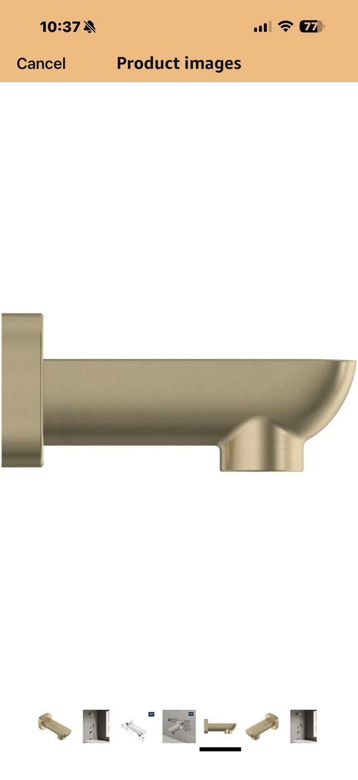 Grohe 101926EN00 Cubeo Tub Spout, Brushed Nickel