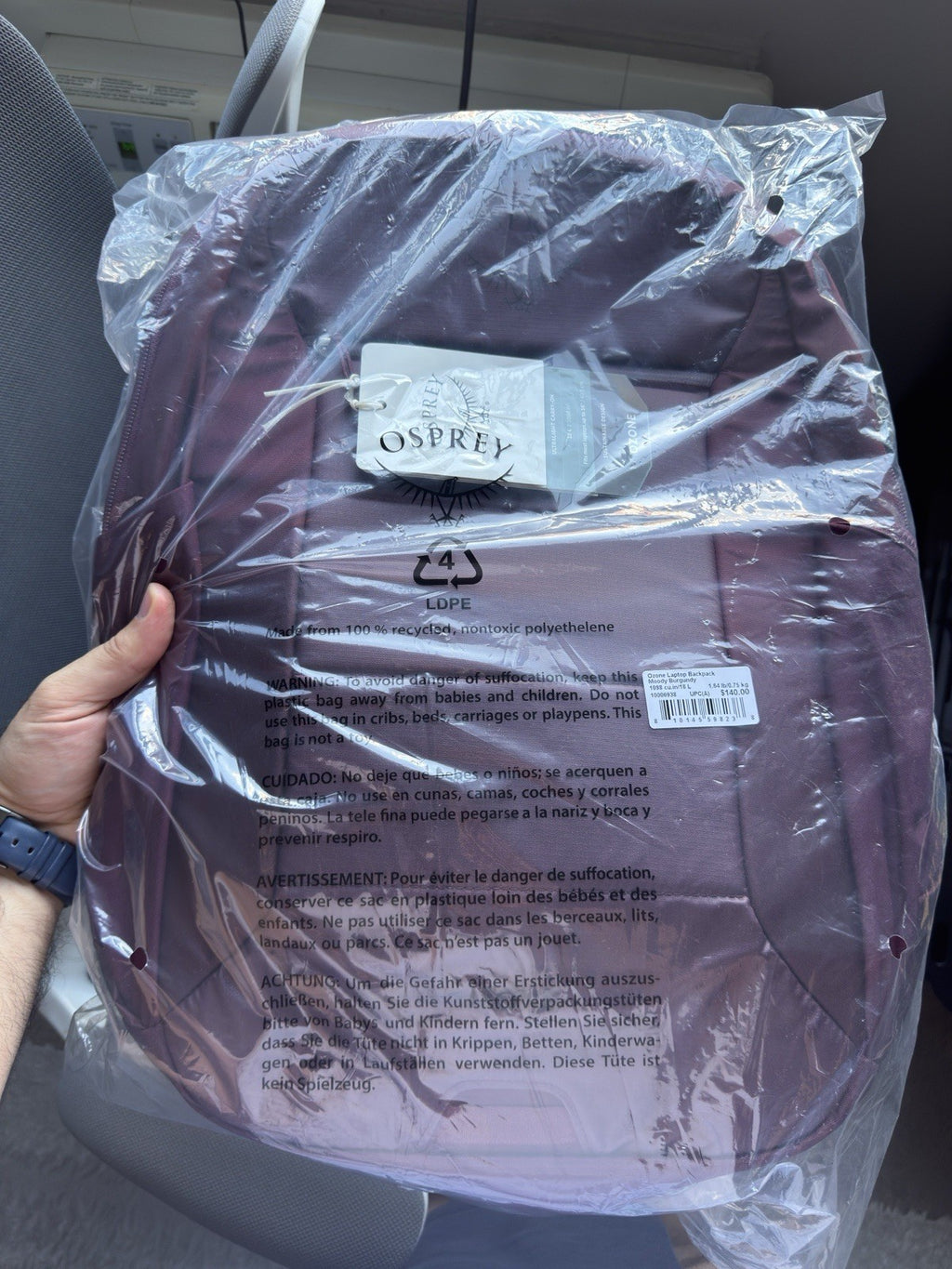 Osprey Ozone Laptop Backpack, Moody Burgundy