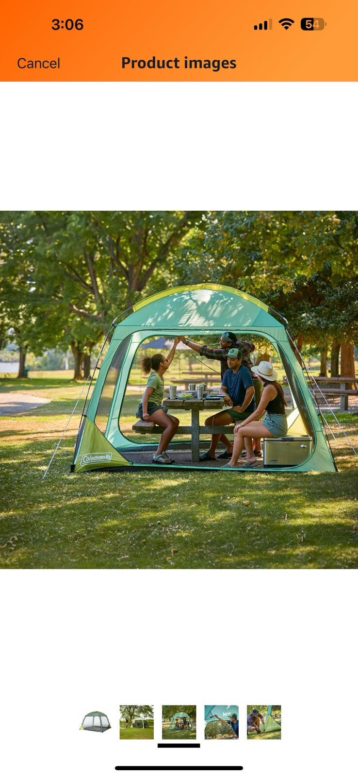 Coleman Skyshade Screen Dome Canopy, 8x8/10x10ft Portable Screen 