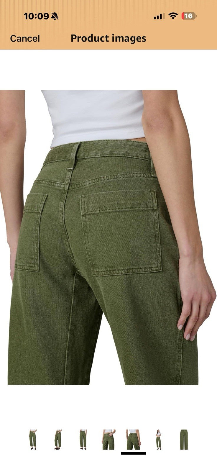 Joe's Women's The High Rise Double Pocket Barrel Jean